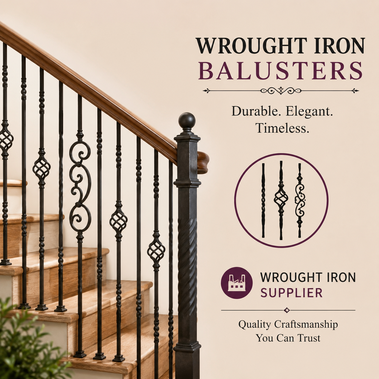 Wrought Iron Balusters